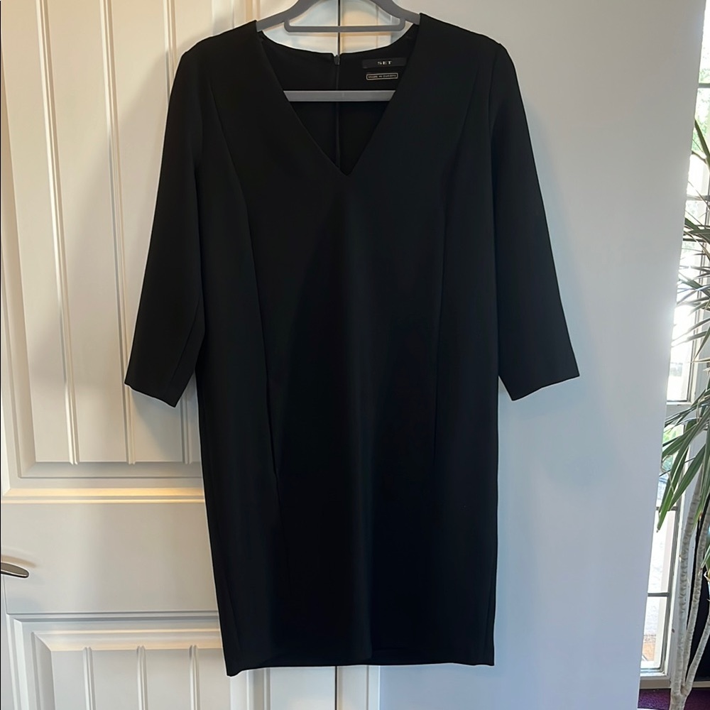 Set Black Dress with 3/4 Sleeves 6